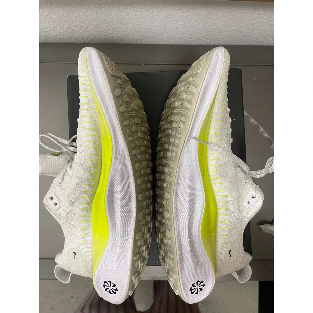 Nike ReactX Infinity Run 4 Mens White Volt Yellow Running Shoes DR2665-101 (10)